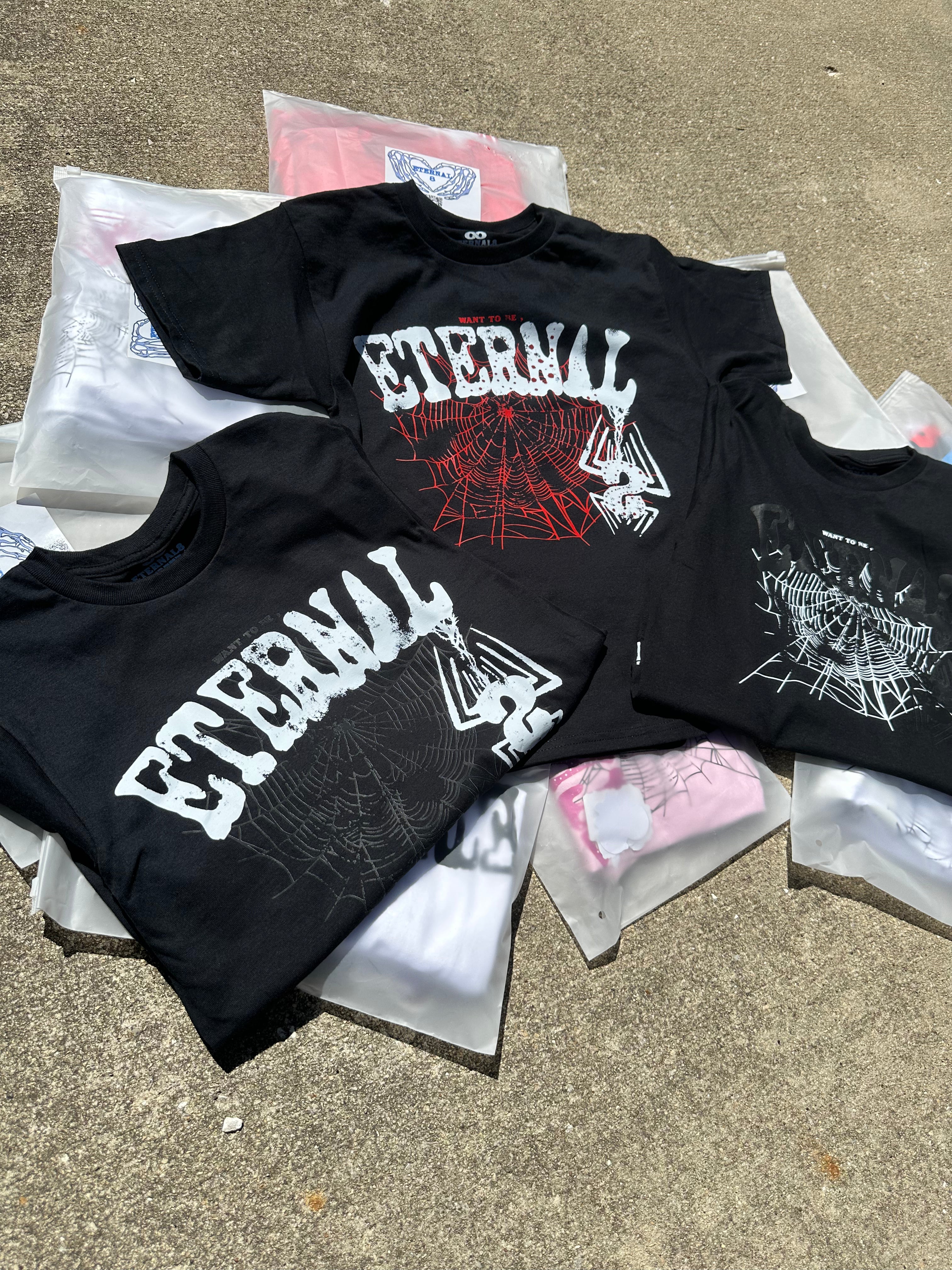 "BLACK"  ET8 THUGGA V2 Cotton T-Shirt